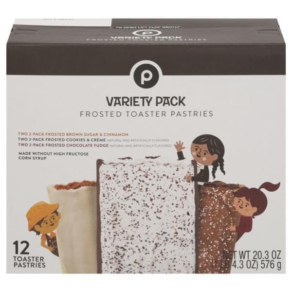 Publix Toaster Pastries, Frosted, Variety