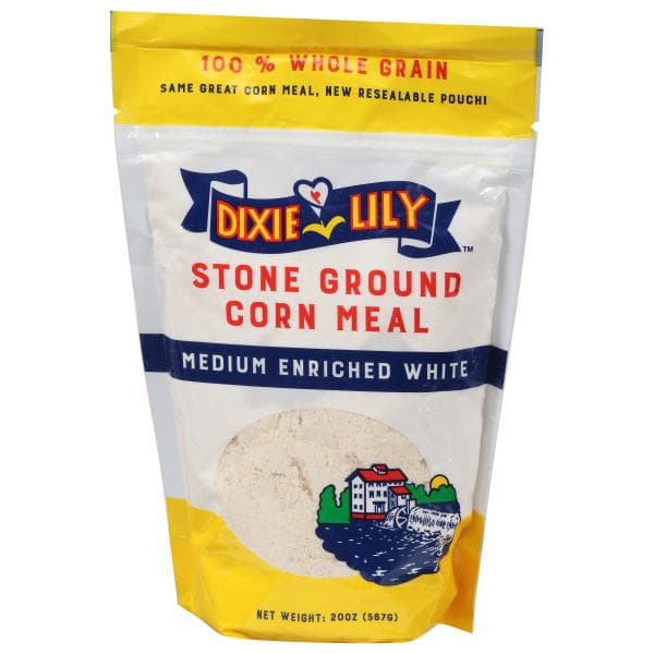 Dixie Lily Corn Meal, Stone Ground, Medium Enriched White