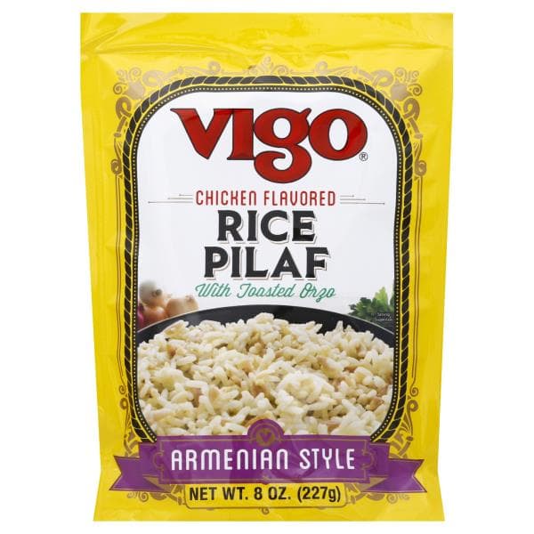 Vigo Rice Pilaf, With Toasted Orzo, Chicken Flavored, Armenian Style
