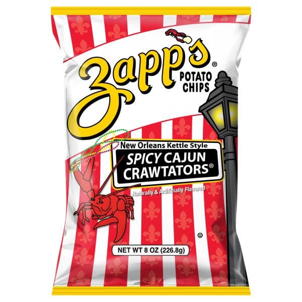 Zapp'S New Orleans Kettle Style Spicy Cajun Crawtators Potato Chips