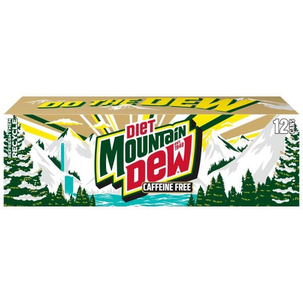 Mtn Dew Soda, Caffeine Free, Diet