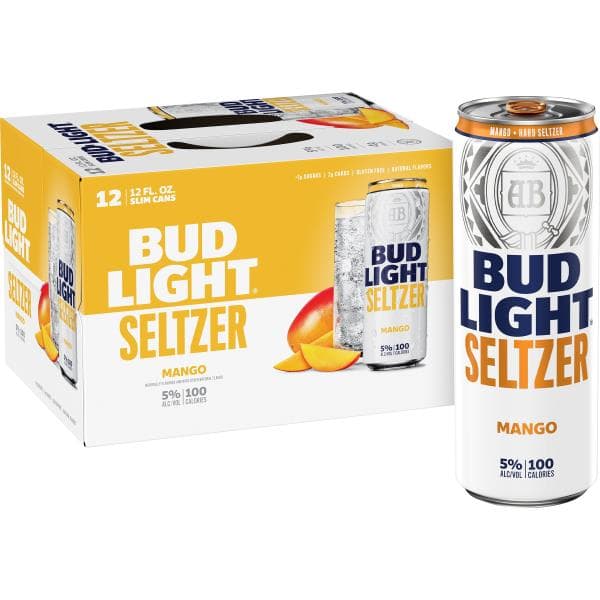 Bud Light Gluten Free Mango Hard Seltzer Slim Cans