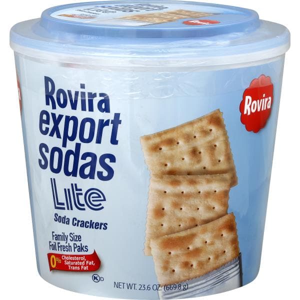 Rovira Export Sodas Soda Cracker, Lite, Family Size