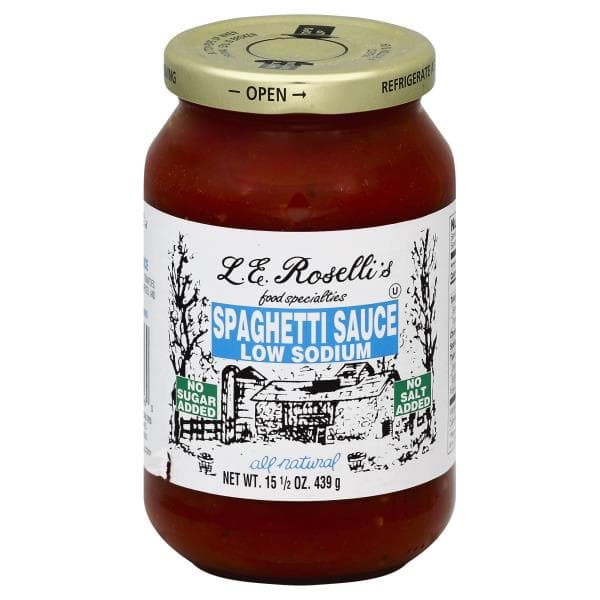 Le Rosellis Spaghetti Sauce, Low Sodium