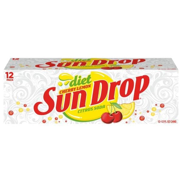 Sun Drop Citrus Soda, Diet, Cherry Lemon