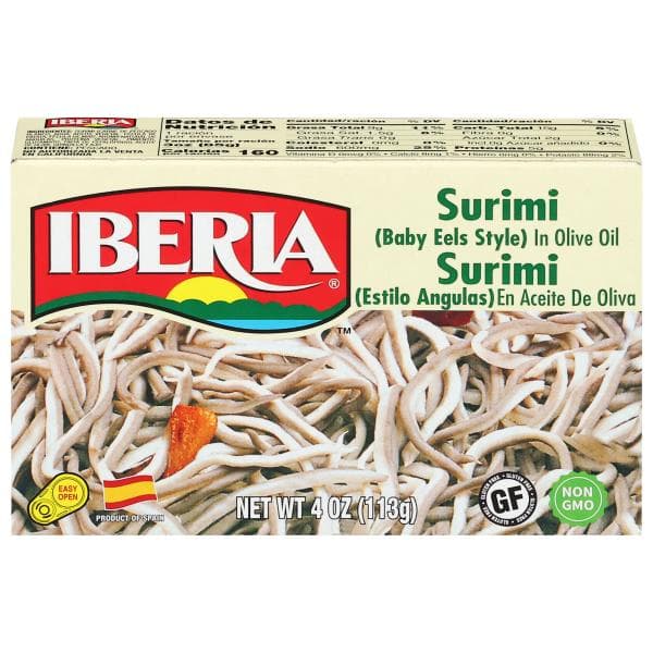 Iberia Baby Eels, Surimi Style, In Olive Oil