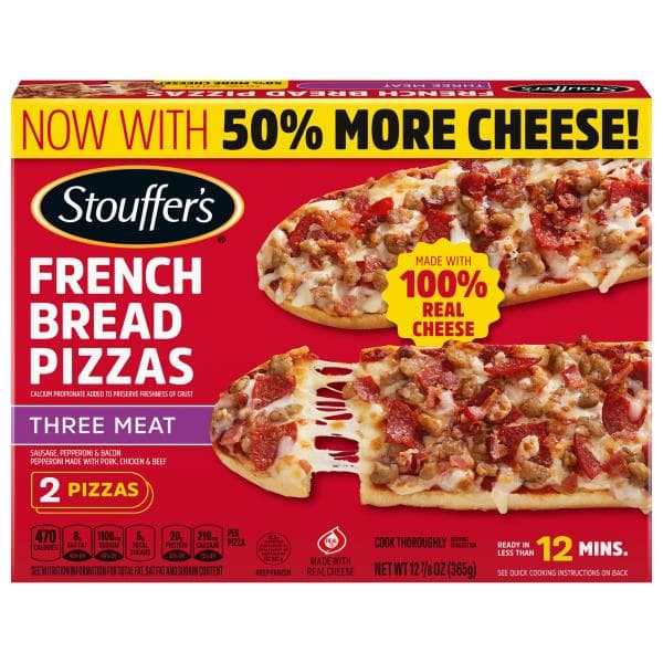 Stouffer'S  Pizza - Three Meat French Bread Pizza