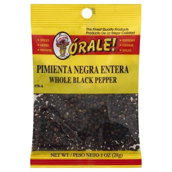Orale Pepper, Black, Whole