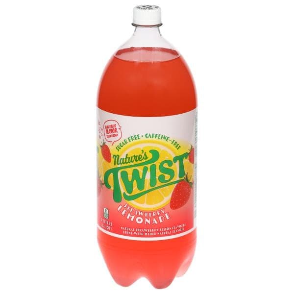 Nature'S Twist Flavored Drink, Sugar Free, Strawberry Lemon