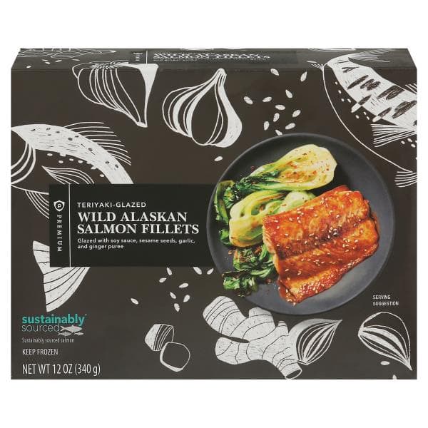 Publix Premium Salmon Fillets, Teriyaki Glazed, Wild, Sustainable