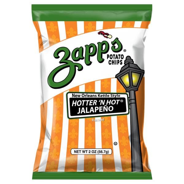 Zapp'S Potato Chips, New Orleans Kettle Style, Jalapeno