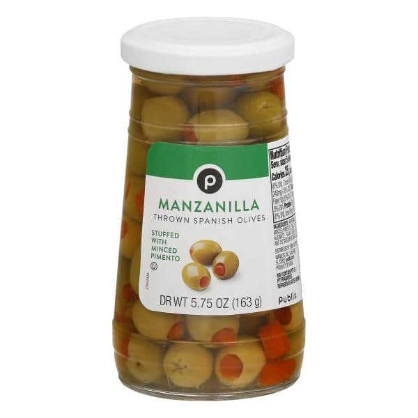 Publix Spanish Olives, Manzanilla, Thrown