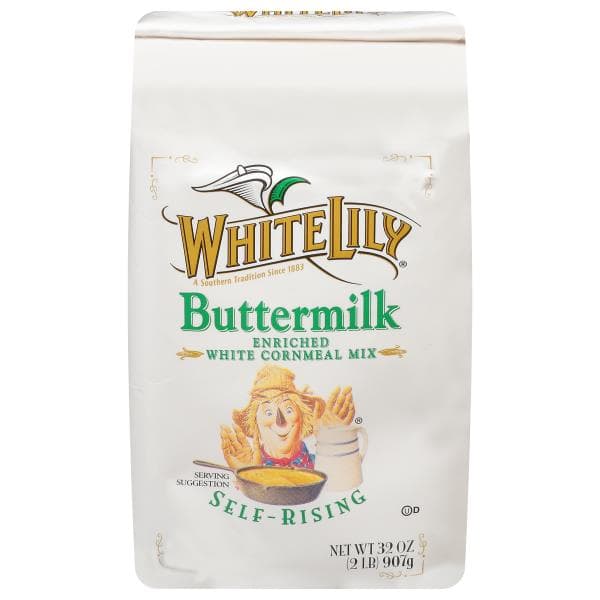 Martha White White Cornmeal Mix, Enriched, Buttermilk, Self-Rising
