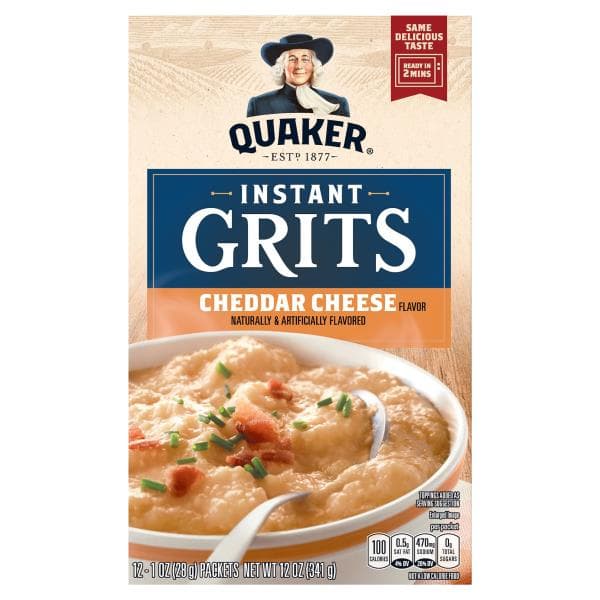 Quaker Instant Grits, Cheddar Cheese Flavor