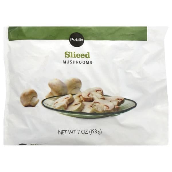 Publix Mushrooms, Sliced