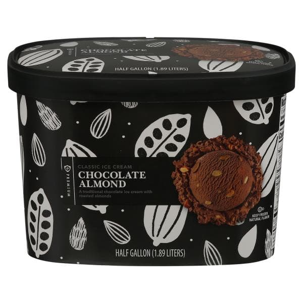 Publix Premium Ice Cream, Classic, Chocolate Almond