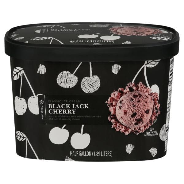 Publix Premium Ice Cream, Classic, Black Jack Cherry