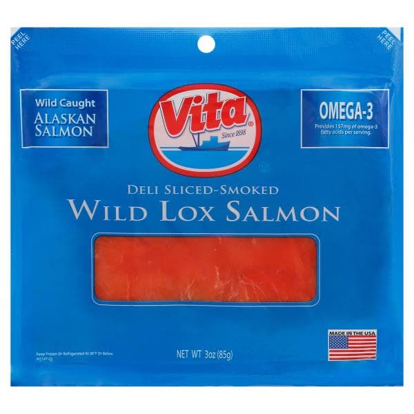 Vita Deli Sliced Smoked Wild Lox Salmon