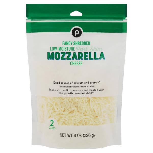 Publix Fancy Part Skim Mozzarella, Shredded Cheese