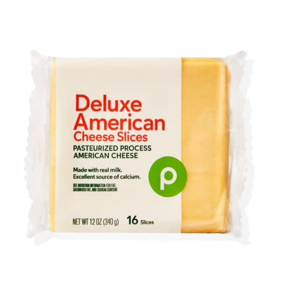 Publix Deluxe Sliced American Cheese, Cheese