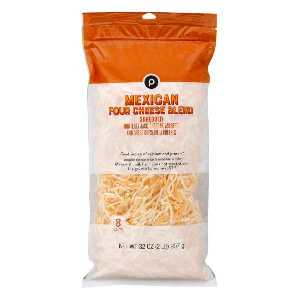 Publix Four Cheese Mexican Blend, Shredded Cheese