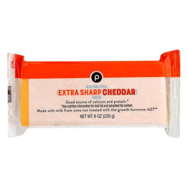 Publix Extra Sharp Cheddar New York Cheese, Chunkyellow