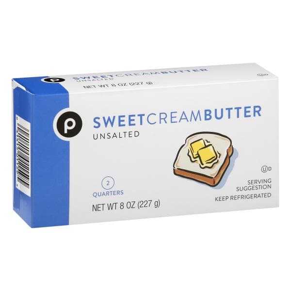 Publix Butter, Unsalted, Sweet Cream