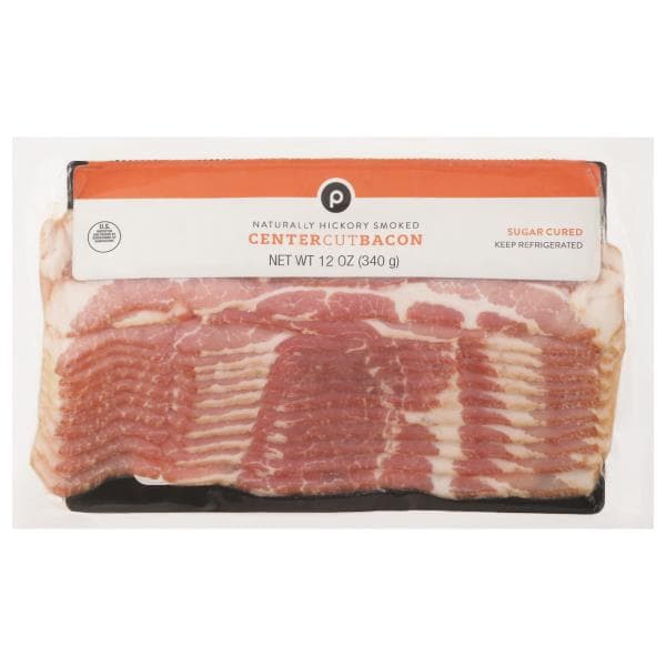 Publix Naturally Hickory Smoked, Center Cut Bacon