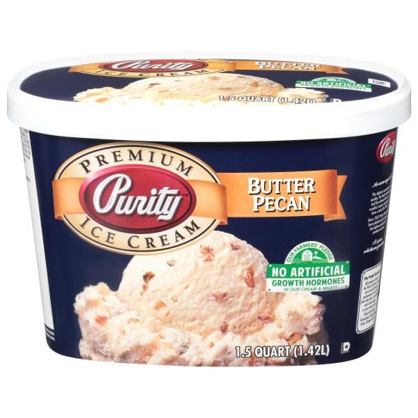 Purity Ice Cream, Premium, Butter Pecan