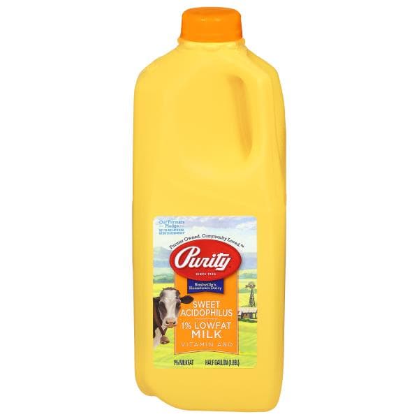 Purity Milk, Low Fat, Sweet Acidophilus, 1% Milkfat