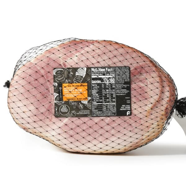 Publix Premium Spiral-Sliced Ham; Half, Honey Glaze Packet; Bone Infully Cooked