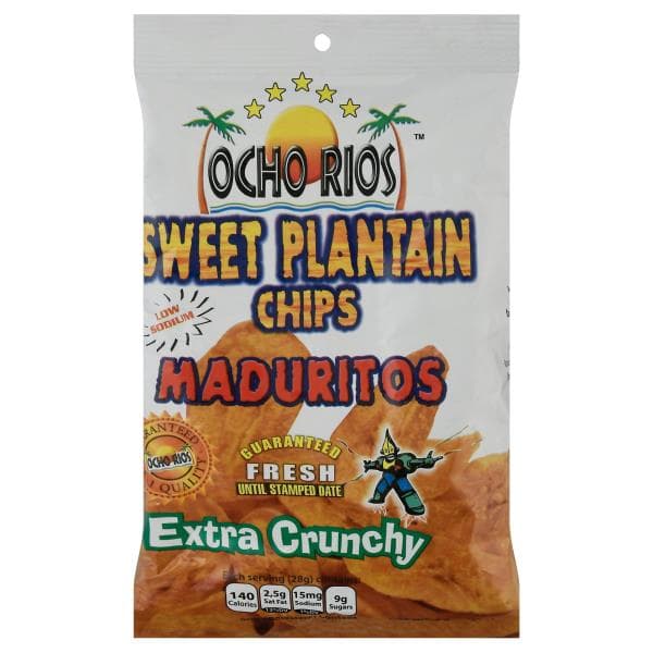 Ocho Rios Plantain Chips, Sweet, Maduritos