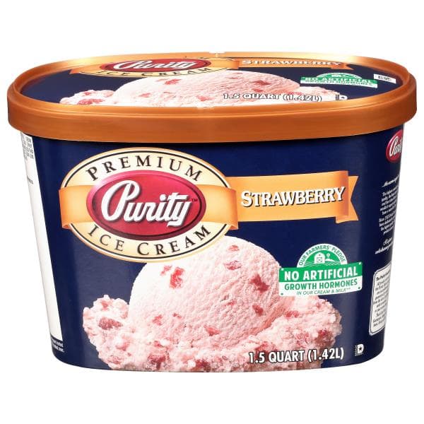 Purity Ice Cream, Premium, Strawberry