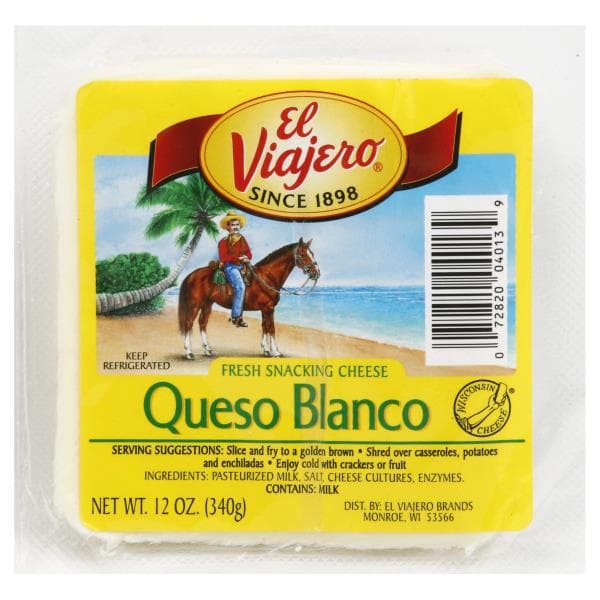 El Viajero Cheese, Fresh Snacking, Queso Blanco