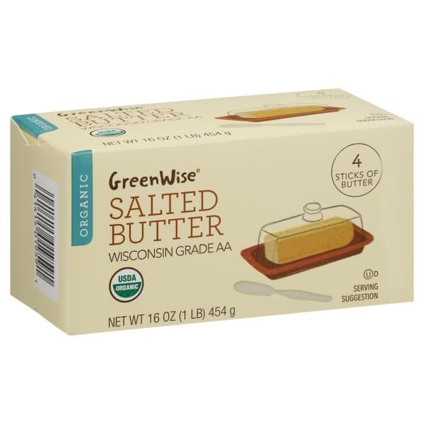 Greenwise Butter, Organic, Salted