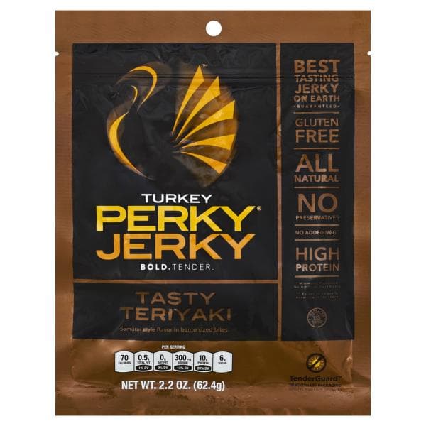 Perky Jerky Turkey Jerky, Tasty Teriyaki