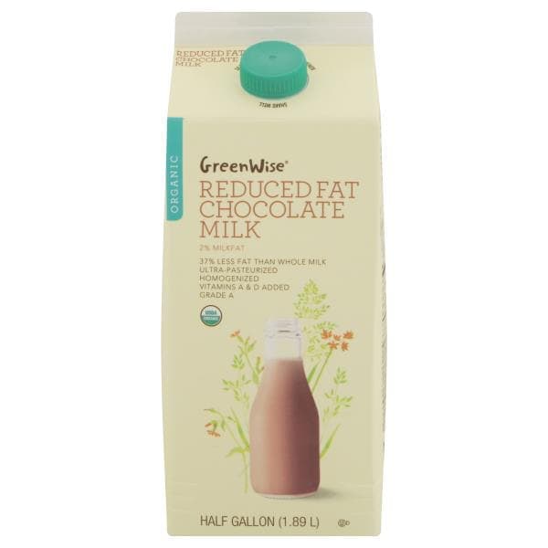 Greenwise Milk, Reduced Fat, Chocolate, Organic