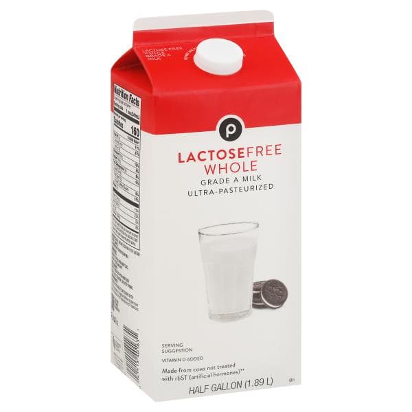 Publix Milk, Lactose Free, Whole