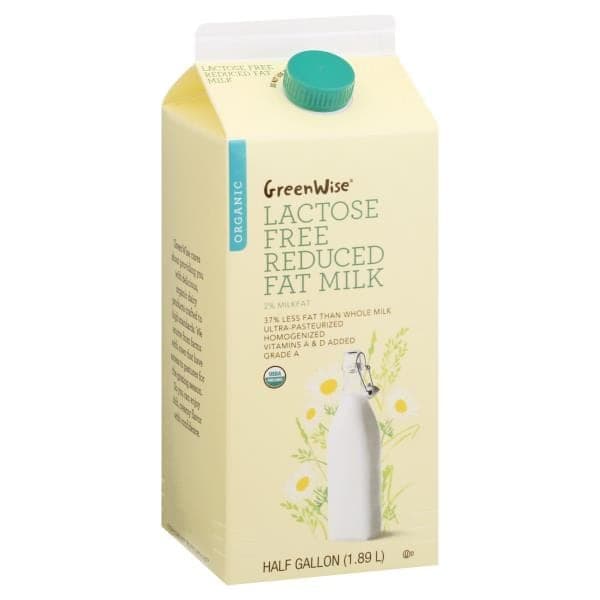 Greenwise Milk, Lactose Free, Organic, Reduced Fat