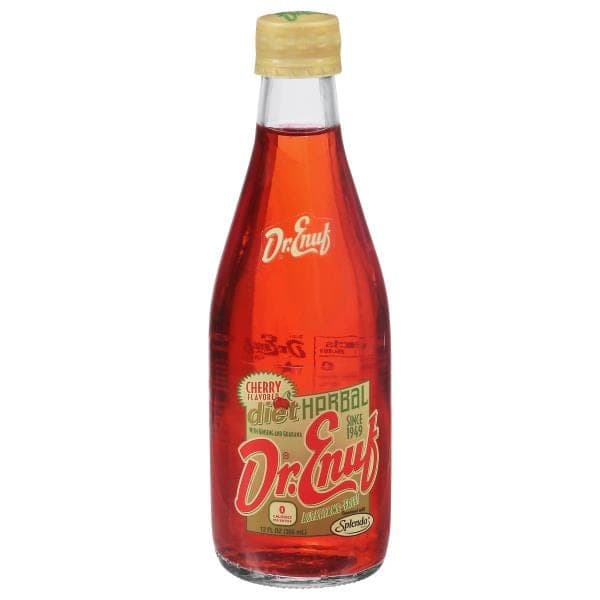 Dr. Enuf Soda, Diet Herbal, Cherry Flavored