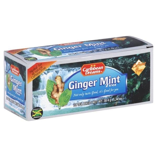 Caribbean Dreams Herbal Tea, Ginger Mint