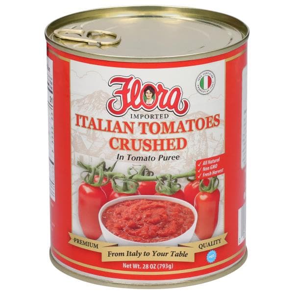 Flora Tomatoes Crushed, In Puree, Italian