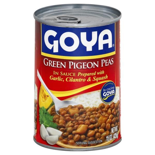 Goya Pigeon Peas, Green, In Sauce
