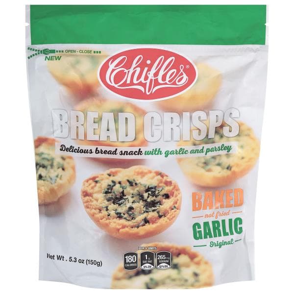 Chifles Bread Crisps, Garlic Original