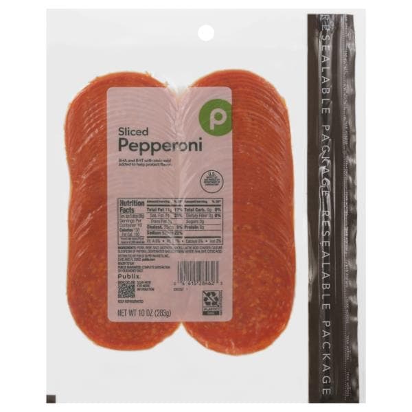 Publix Deli Pepperoni, Presliced