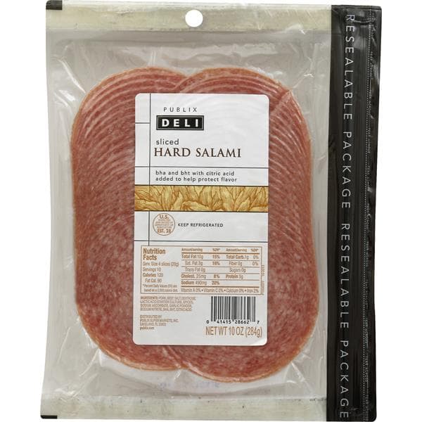 Publix Deli Hard Salami, Presliced