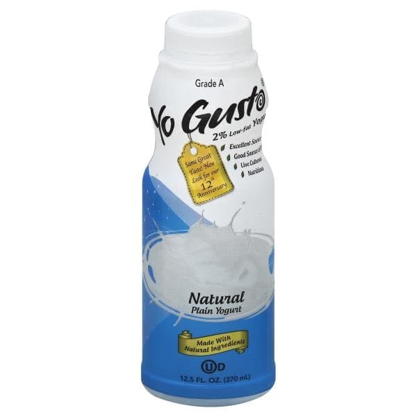 Yogusto Yogurt, 2% Low-Fat, Plain Natural