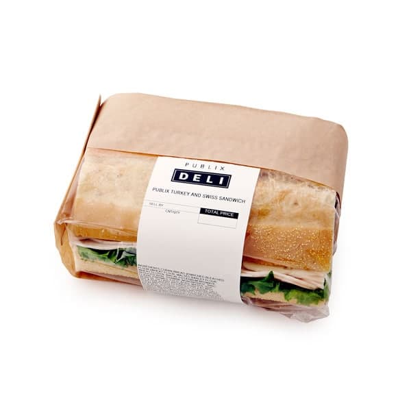 Publix Deli Turkey And Swiss, Grab & Go Sandwich