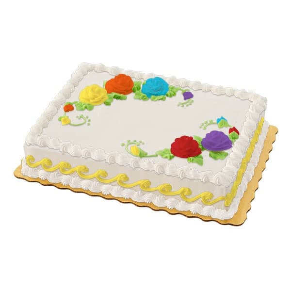1/4 Sht Chocolate W/White Icing Kosher Pareve