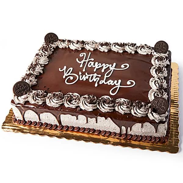 1/2 Sheet Cookies & Cream Mousse Cake